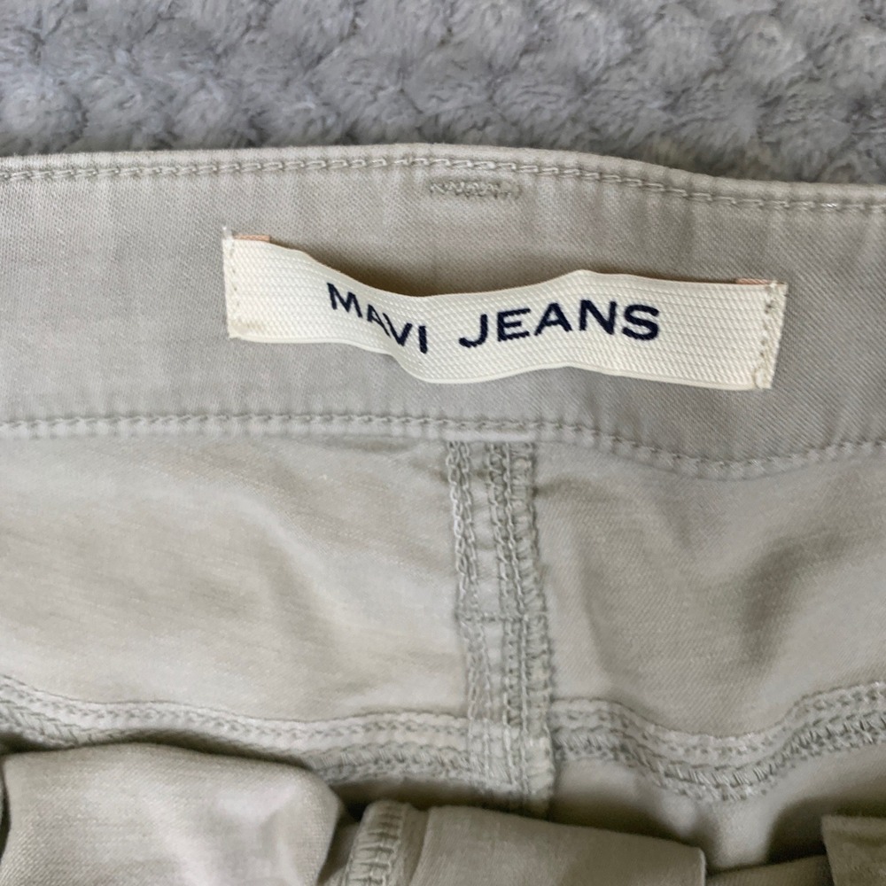 Mavi Zach Straight Leg Pants Mens 36x32 Sand Beige Cotton Stretch Chino Jeans - Picture 2 of 8